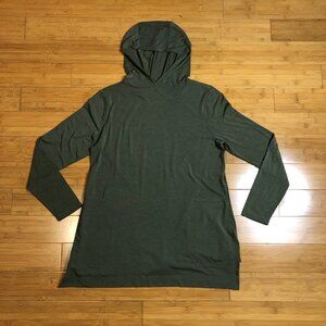 Duluth Womens Long Sleeve Green Hoodie Olive Sun Shirt  Weight Hiking sz Large